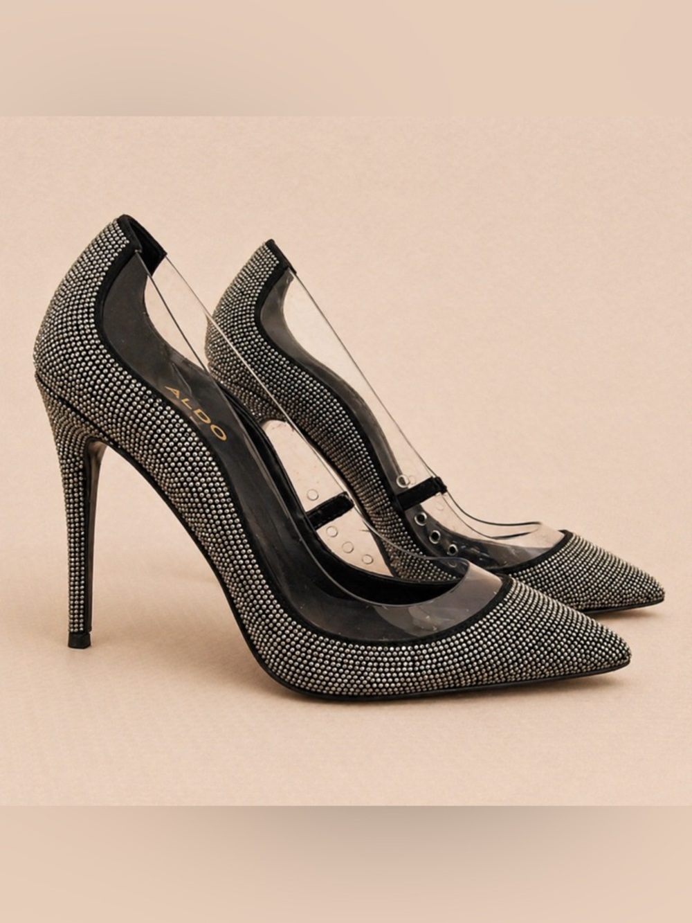 ALDO Rhinestone Stiletto Heels – Size 6